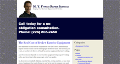Desktop Screenshot of myfitnessrepairservices.com